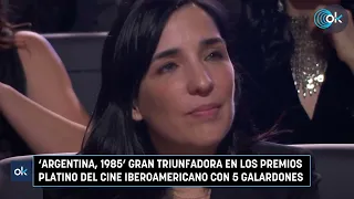 ‘Argentina, 1985’ gran triunfadora en los Premios Platino del cine iberoamericano con 5 galardones