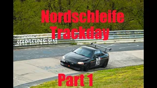 Nordschleife Trackday warmup BTG OIL SPILL EP3 EH6 VTEC Part 1