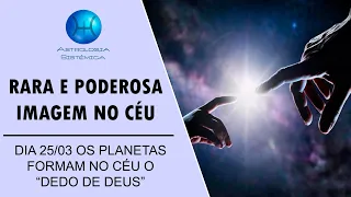 RARA E PODEROSA IMAGEM NO CÉU - OS PLANETAS FORMAM O "DEDO DE DEUS"