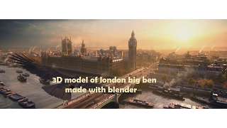 3D model of london big ben
