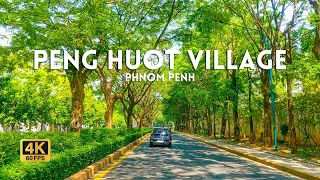 Drive arround Peng Huoth village in PhnomPenh | 4K HDR Scenic drive and Relaxing sound