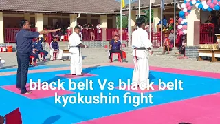 black belt Vs black belt kyokushin karate 🥋 fight hetauda 2080#kyokushin# karate#jugulikarate#video