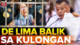 JUST NOW BREAKING NEWS! LEILA DE LIMA IBALIK SA KULONGAN, JUDGE NA PUMAYAG MAKAPAGYANSA NABUKING!