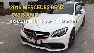 2016 Mercedes-Benz C63 S AMG Exhaust Sound & Acceleration