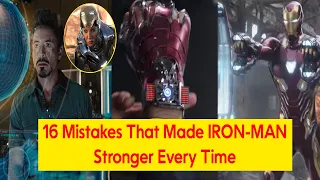 16 Mistakes That Made IRON-MAN Stronger Every Time || #theFunMinutes