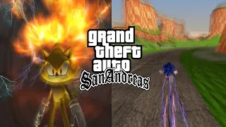 GTA San Andreas - Sonic The Hedgehog Mod (2020)