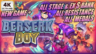 BERSERK BOY - PC All Stage & EX S-RANK All Resistance All Medals NEW GAME+ (4K60FPS)