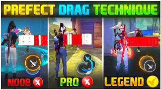 Perfect Drag Technique For Headshot 🔥| Top 3 Secret Drag Headshot Trick |-Garena Free Fire