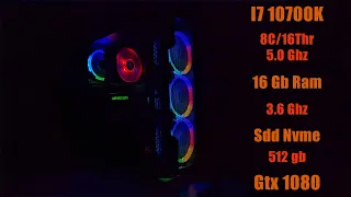 Разгон I7 10700K до 5 Ghz + 3.6 Ghz  Ram + Gtx 1080. Тестирование в синтетике и в 13 играх!!!