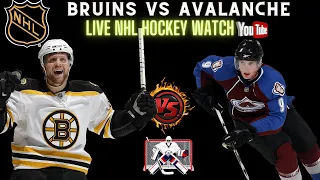 Colorado Avalanche vs Boston Bruins 🔴Live NHL Hockey || COLvsBOS || BOSvsCOL