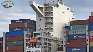 ULTRA LARGE CONTAINERSHIPS Departures and Arrivals HAMBURG Port - Shipspotting August 2021