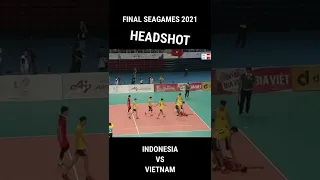 Smash Farhan Halim (14) HEADSHOT - Final Indonesia vs Vietnam - Sea Games 2022 Volleyball Voli