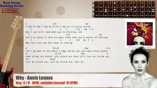 🎻 Why - Annie Lennox Bass Backing Track with chords and lyrics