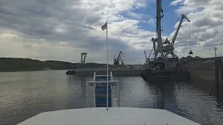 Перегон теплохода.  День первый. Нижний Новгород - Городец.