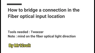 Bridge Fiber optical Harness - Mercedes Benz NTG1