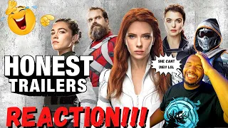 HONEST TRAILERS: BLACK WIDOW | REACTION #MCU #MARVELSTUDIOS