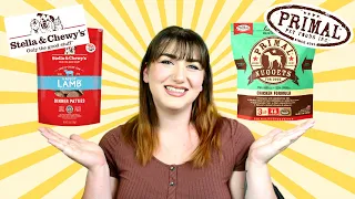 Stella and Chewy's vs. Primal Raw Pet Food | Comparing the 2 Types of Commercial Raw Pet Food