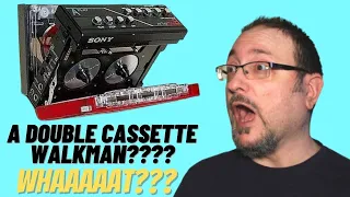 A DOUBLE CASSETTE WALKMAN??? : THE SONY WM W800 : RETRO TECH REVIEW