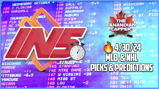 IN5🔥4/30/24 NHL Playoffs & MLB Picks & Predictions in Under 5 Minutes