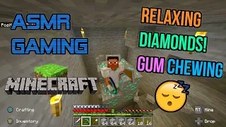 ASMR Gaming 💎 Minecraft Relaxing Diamond Discovery Gum Chewing 🎮🎧 Controller Sounds + Whispering 😴💤
