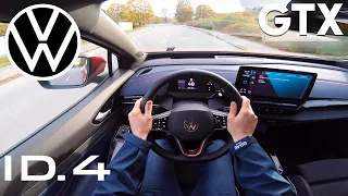 2021 Volkswagen ID.4 GTX (299 HP 77 kWh) EV POV Test Drive