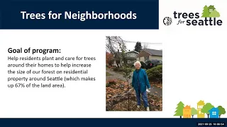 2021 Tree Planting and Care Webinar with Trees for Seattle