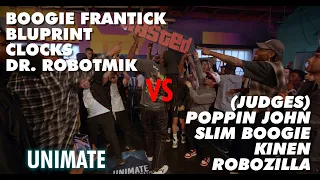 Boogie Frantick, Bluprint, Clocks, Dr. Robotmik VS Poppin John, Slim Boogie, Kinen, Robozilla