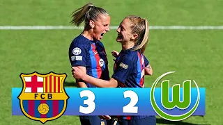 FC Barcelona vs VfL Wolfsburg 3-2 - Crazy COMEBACK in FINAL - All Goals & Highlights 03/06/2023 HD