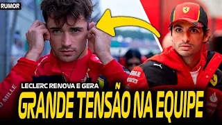 LECLERC RENOVA POR 2 ANOS E SAINZ PRESSIONA FERRARI (RUMOR) / REUNIÃO DA FIA RESOLVEU NADA