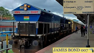 Journey behind an Imported EMD BOND-007 GT46PAC Diesel Loco | Furious Train Sounds | INDIAN RAILWAYS