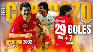 El día que CARDOZO DESPEDAZÓ la LIGA MX con 36 GOLES 😈 El récord del PRÍNCIPE en el APERTURA 2002 ⚽