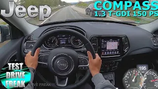 2021 Jeep Compass Limited 1.3 T-GDI 150 PS TOP SPEED AUTOBAHN DRIVE POV