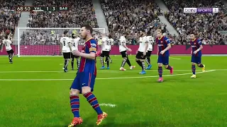 Remake Goal Messi Free Kick Against Valencia - PES 2021