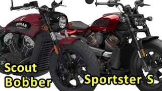 Harley-Davidson Sportster S vs Indian Scout Bobber | Compare Scout Bobber & Sportster S |@RajuSNair