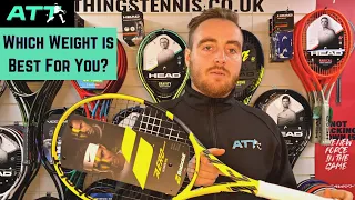 How to Pick the Right Tennis Racket Weight?