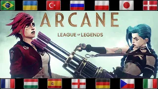 ARCANE League of Legends. YOU'RE NOT A JINX in Different Languages. Jinx and Vi