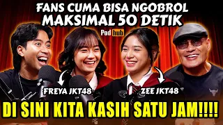 SUSAH BANGET DIAJAK KE SINI‼️ ZEE - FREYA JKT48: "KITA TAKUT SAMA OM DEDDY!!" PODHUB