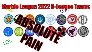 The Marble League 2022 Unqualified Teams