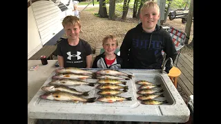 Catching walleye, yellow perch, sauger, and a MONSTER on Lake Pepin!