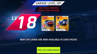 Asphalt 9 Legends: Finally Garage Level 18, It's Rewards and buying the Level 18 Special Offer Pack