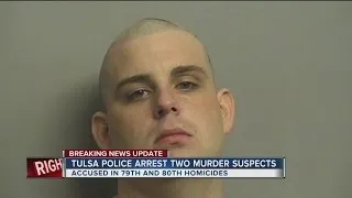 Tulsa Police arrest two murder suspects from yesterday's homicides