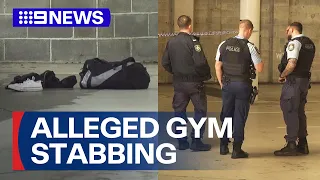 Manhunt after alleged stabbing of woman at Sydney gym | 9 News Australia