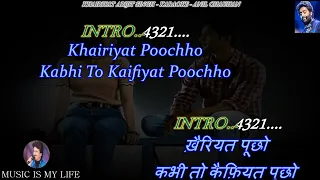 Khairiyat Arijit Singh Karaoke With Scrolling Lyrics Eng. & हिंदी