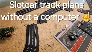 Slotcar track plans the old way #124 #132 #slotcars #slotcarsareback #slotracing #carrera #hobby