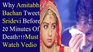 Why Amitabh Bachan Tweet Siridevi|Hindi Vedio|Urdu|