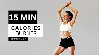 15 MIN CALORIE BURNER / Cardio Workout | No Equipment - Only one rest