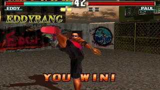 Eddy uses Hwoarang moves Tekken 3 Gliches