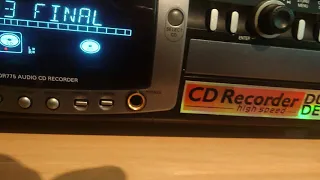 Philips CDR775 Dual Deck Audio CD Recorder Player - Recording/Finalising/Playing Demo (No sound)