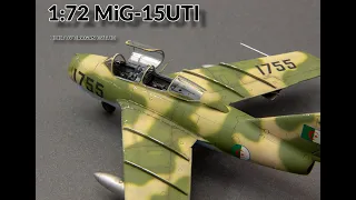 MIKOYAN GUREVICH MiG-15 UTI Algerian Air Force 1/72 Eduard Model Kit Full Video Build