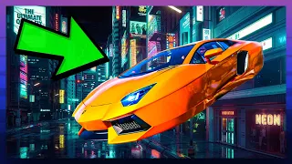 FLYING CYBER Lamborghini TROLLS Cops In GTA 5 RP